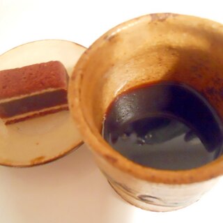 をちこちでおやつタイム　緑茶塩コーヒー